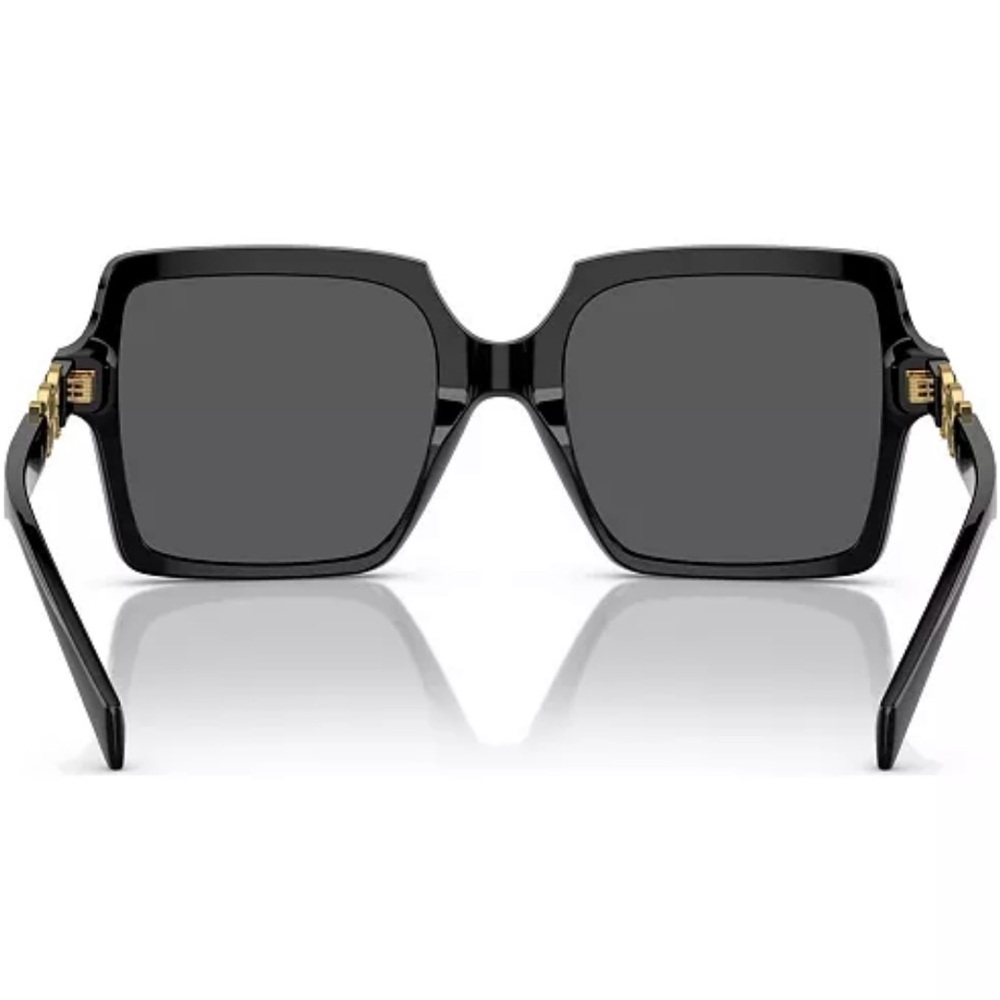 NWT Versace Black and Gold Oversized Sunglasses - Picture 3 of 8